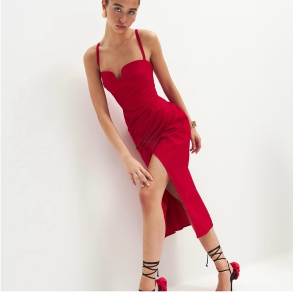 Reformation Dresses & Skirts - NWT Reformation Alfred Dress in Cherry Red